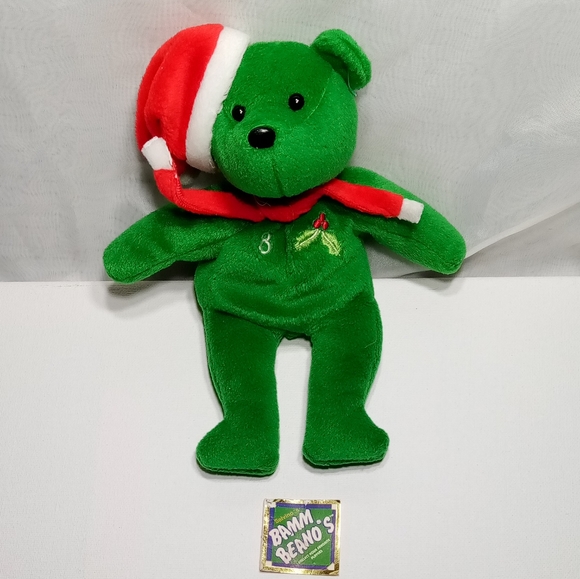 1998 Salvino's Bamm Beano #8 Cal Ripkin Jr Premium Christmas Bear - Picture 7 of 7